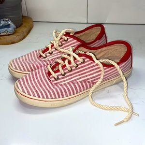 UGG red stripe sneakers